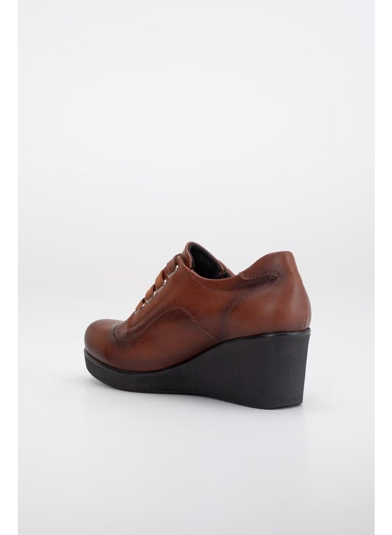 Padded Sole Velcro Elastic Band Tan Women's Casual Shoes - Image 4